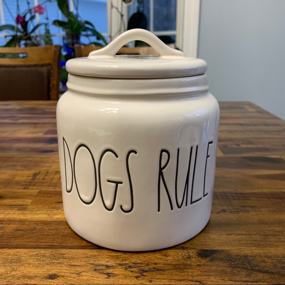 Rae Dunn by Magenta Dogs Rule Pet Canister